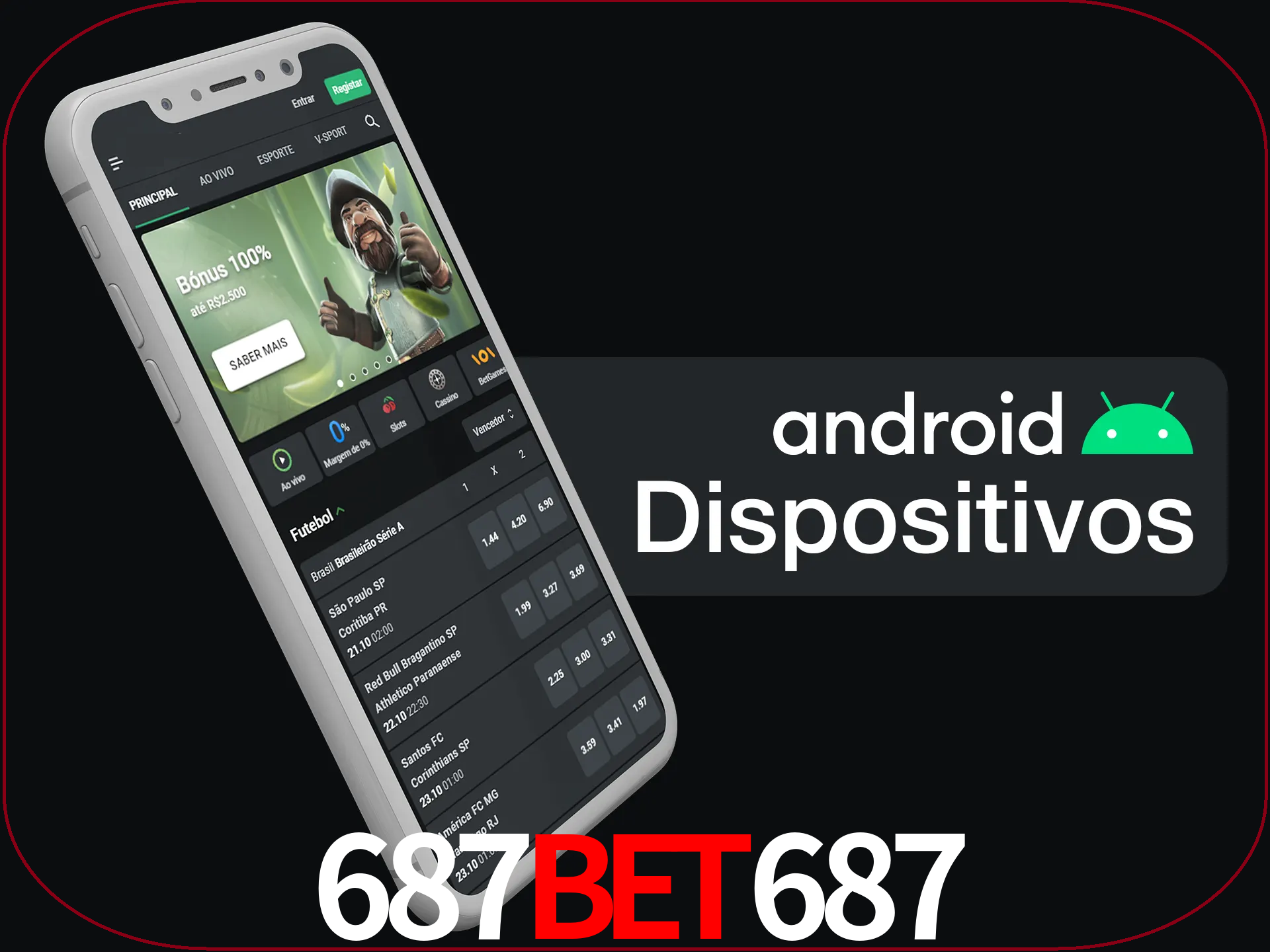 O aplicativo suporta a maioria de todos os dispositivos Android.