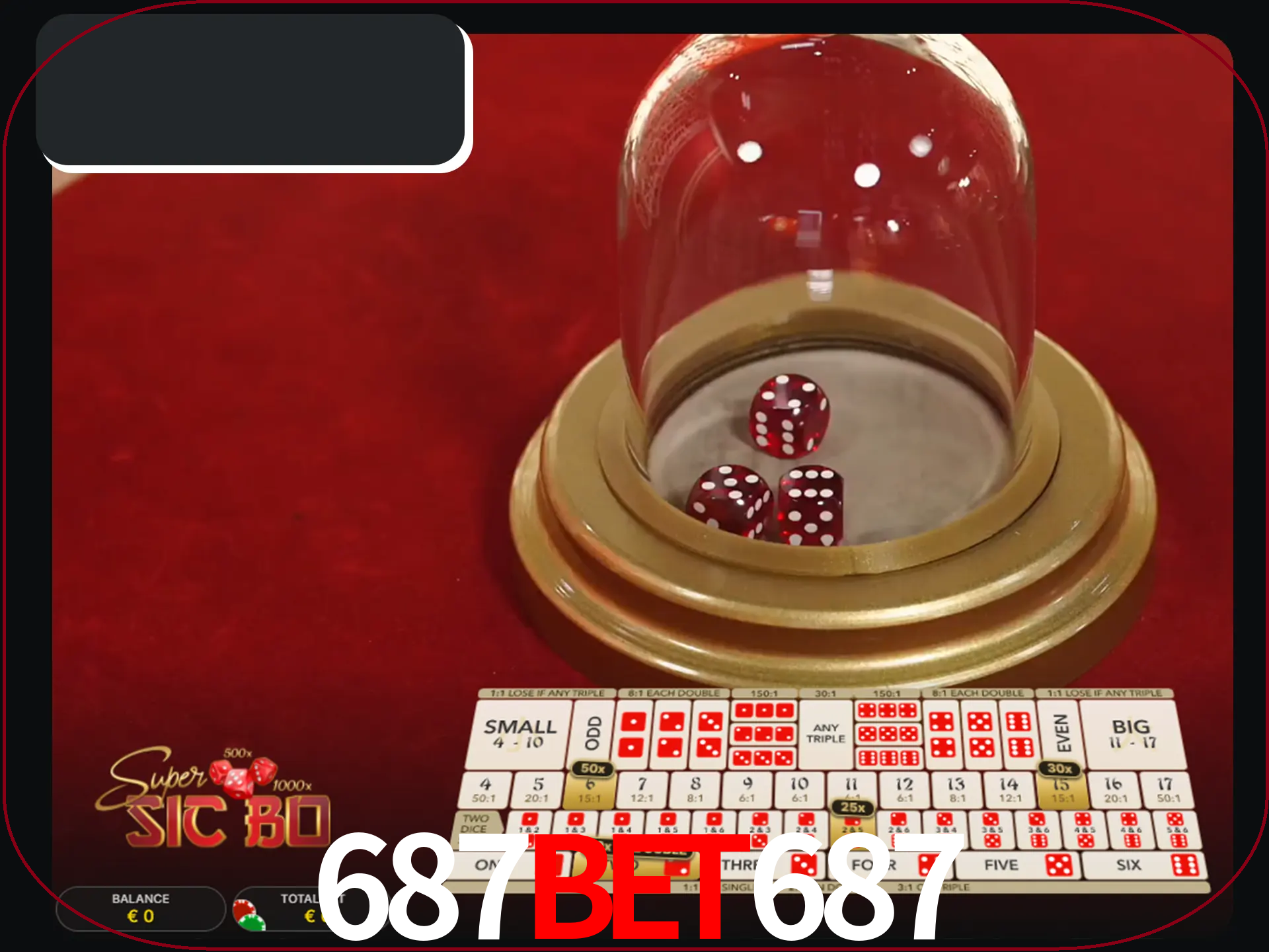 Deixe os dados ao seu lado nos jogos da Sic Bo.