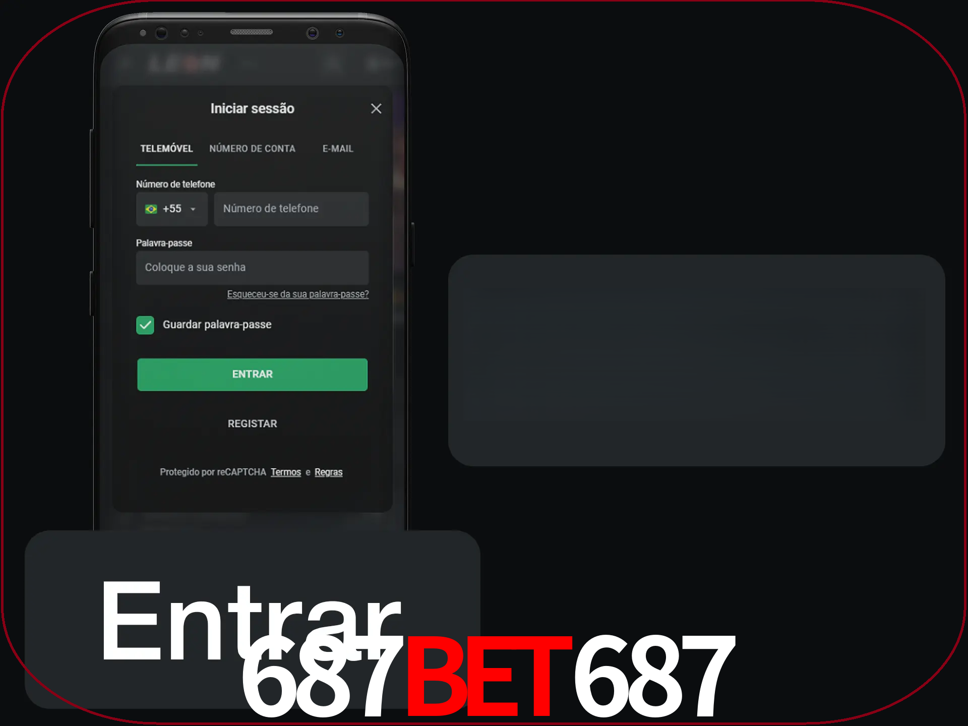 Faça o login para começar a apostar e jogar no cassino.