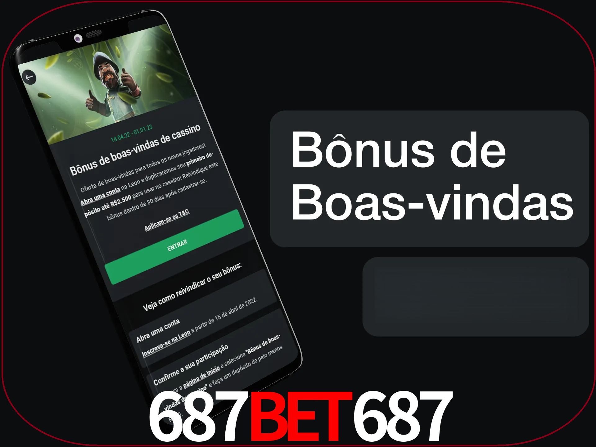 Não se esqueça de usar o bônus de boas-vindas.