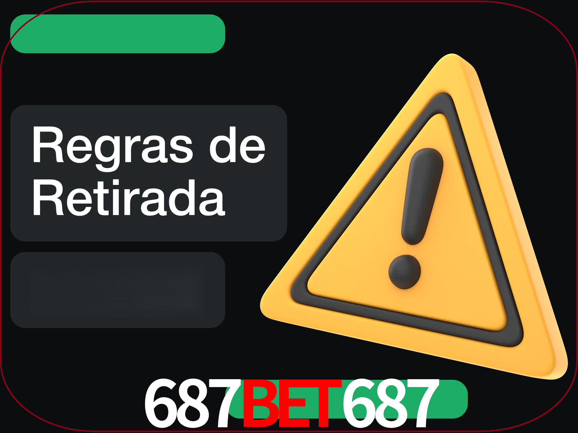 Leia as regras antes de fazer primeiro comdawal.